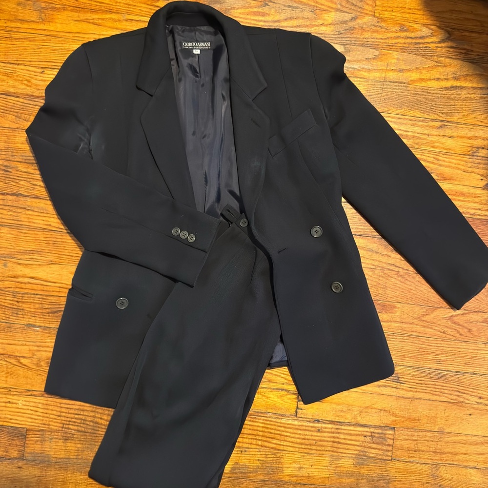 Giorgio Armani vintage pant suit blazer set